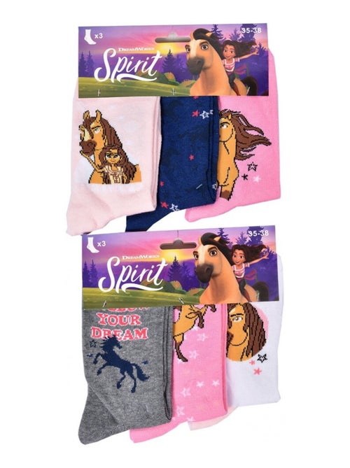 Pack de 9 calcetines niña SPIRIT - Kiabi Pack de 9 calcetines niña SPIRIT - Kiabi