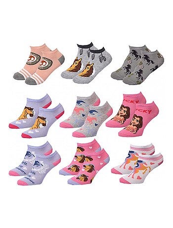 Pack de 9 calcetines niña SPIRIT