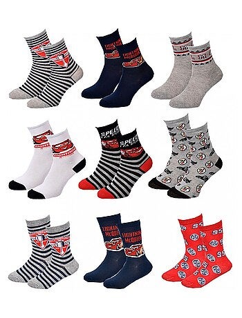 Pack de 9 calcetines niño CARS