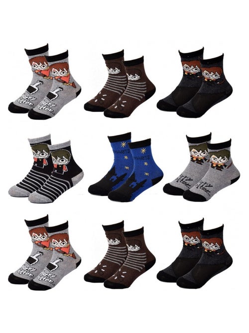 Pack de 9 calcetines niño HARRY POTTER - Kiabi Pack de 9 calcetines niño HARRY POTTER - Kiabi