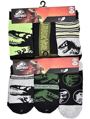 Pack de 9 calcetines niño JURASSIC WORLD fantasía surtido