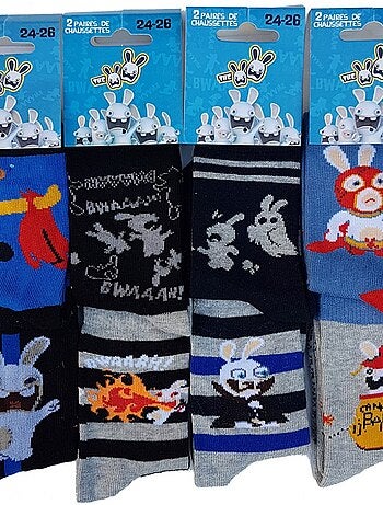 Pack de 9 calcetines niño LAPINS CRETINS