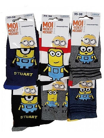 Pack de 9 calcetines niño LES MINIONS