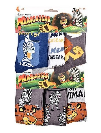 Pack de 9 calcetines niño MADAGASCAR