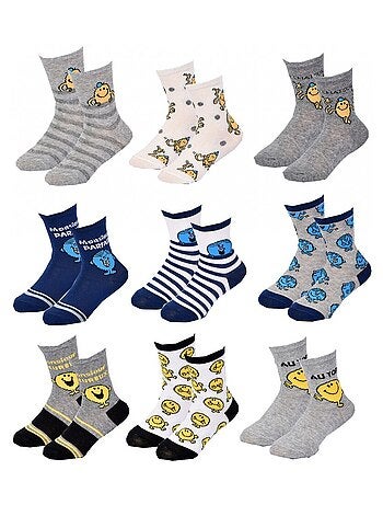Pack de 9 calcetines niño MONSIEUR MADAME