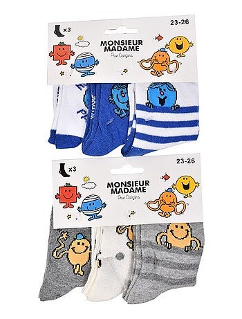 Pack de 9 calcetines niño MONSIEUR MADAME