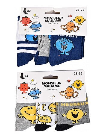 Pack de 9 calcetines niño MONSIEUR MADAME