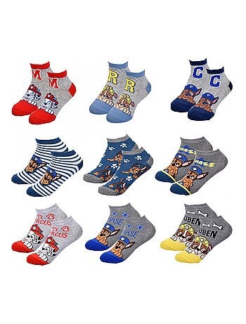 Pack de 9 calcetines niño PAT PATROUILLE