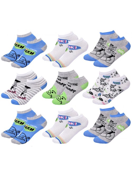 Pack de 9 calcetines niño SHREK - Kiabi Pack de 9 calcetines niño SHREK - Kiabi