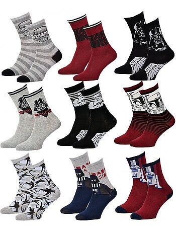 Pack de 9 calcetines niño STAR WARS