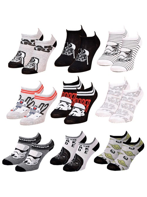 Pack de 9 pares de calcetines niño DISNEY STAR WARS - Kiabi Pack de 9 pares de calcetines niño DISNEY STAR WARS - Kiabi