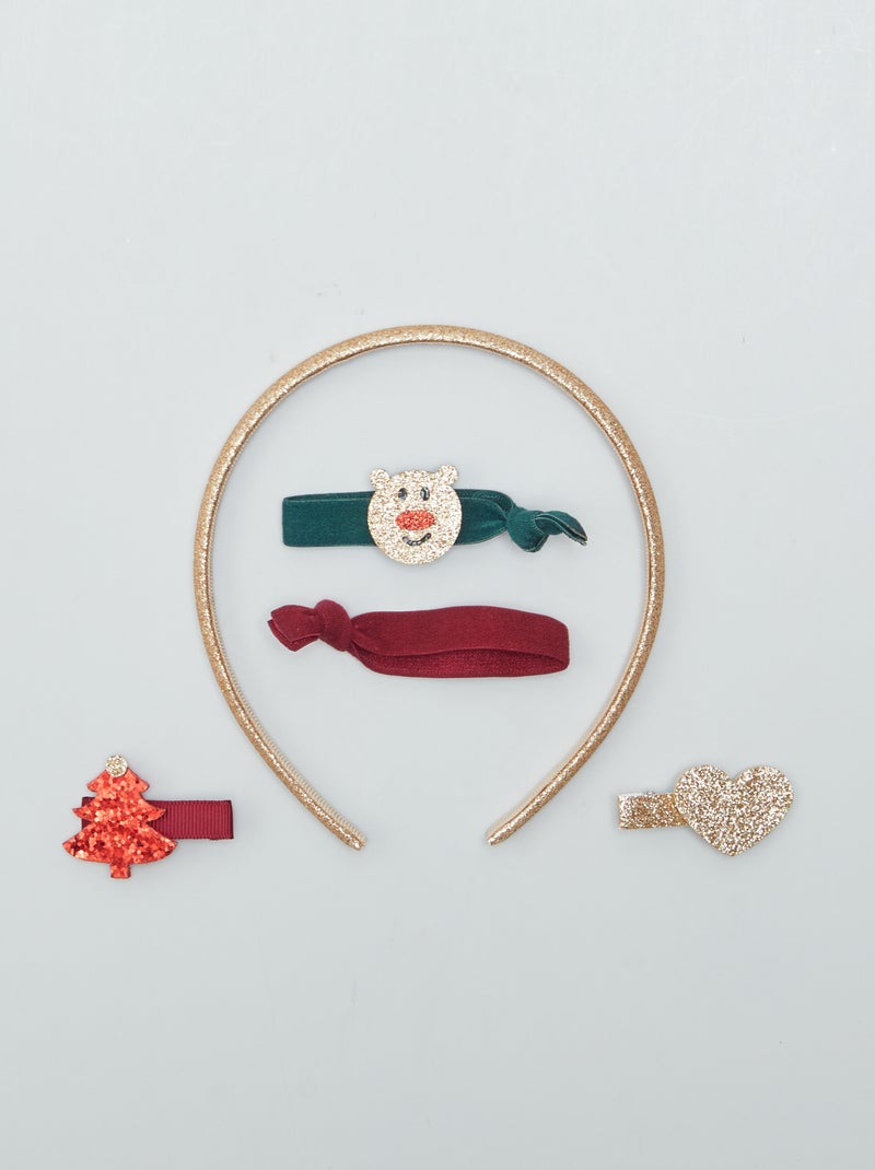 Pack de accesorios de Navidad para el pelo AMARILLO - Kiabi