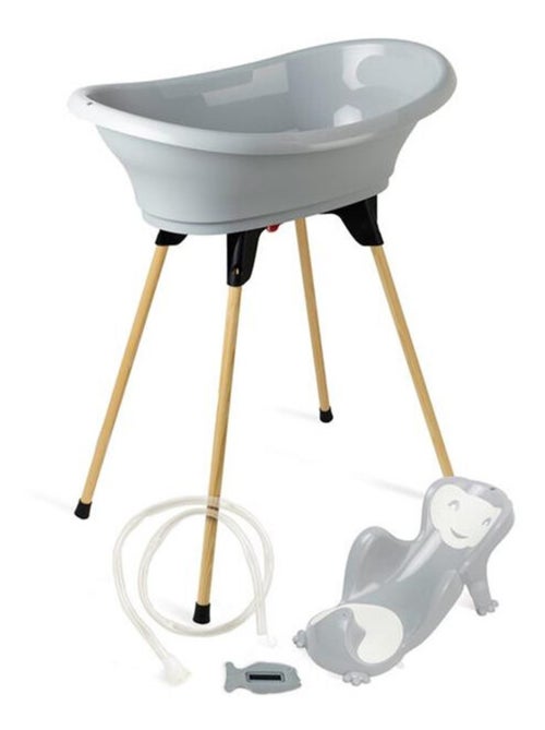 Pack de baño 5 en 1 Thermobaby Vasco con soporte y termómetro LCD - Kiabi Pack de baño 5 en 1 Thermobaby Vasco con soporte y termómetro LCD - Kiabi