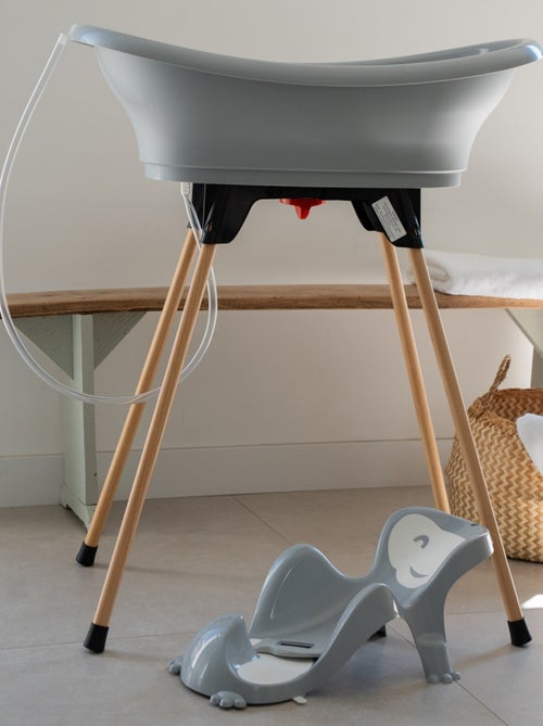 Pack de baño 5 en 1 Thermobaby Vasco con soporte y termómetro LCD - Kiabi Pack de baño 5 en 1 Thermobaby Vasco con soporte y termómetro LCD - Kiabi