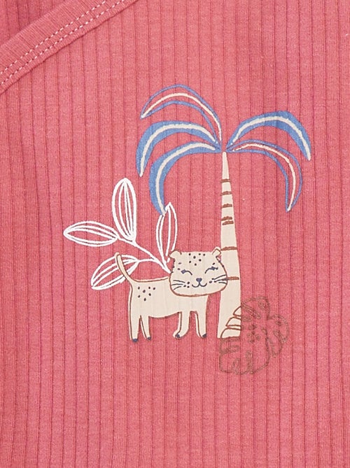 Pack de bodies de canalé de manga larga - 2 piezas - Kiabi