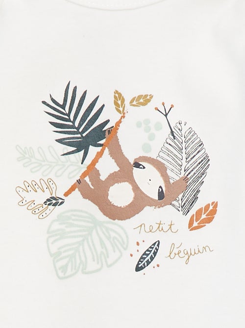 Pack de bodies de manga larga con cuello americano - 2 piezas - Kiabi