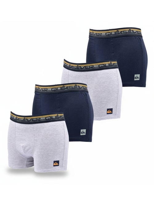 Pack de bóxers hombre QUIKSILVER algodón stretch - Pack de 4 - Kiabi