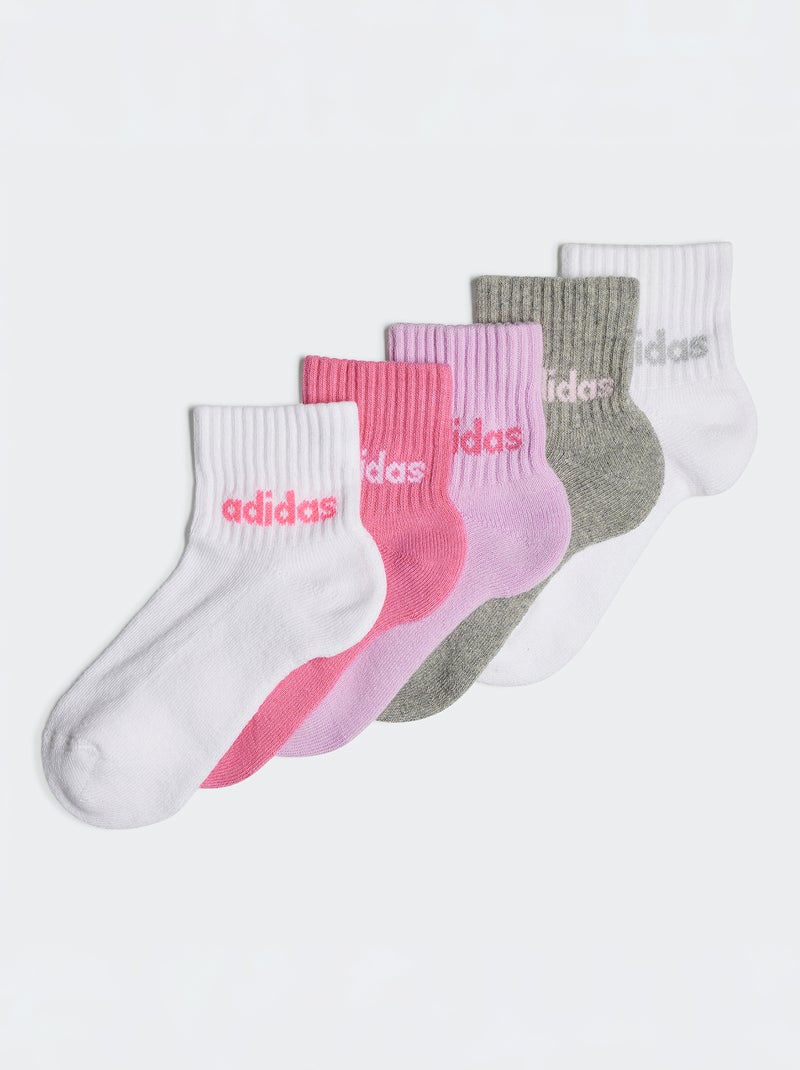Pack de calcetines 'Adidas' - 5 pares ROSA - Kiabi