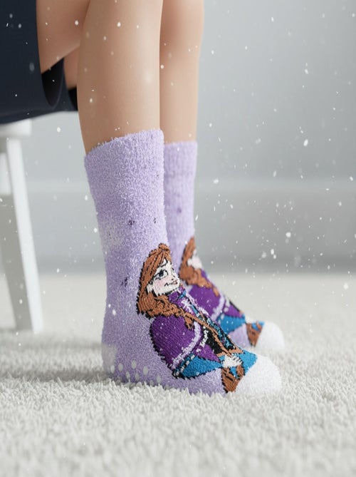 Pack de Calcetines Antideslizantes Niña DISNEY - LA REINA DE LAS NIEVES (Pack de 4) - Kiabi