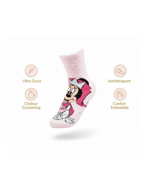 Pack de Calcetines Antideslizantes Niño Disney MINNIE (Pack de 4) - Kiabi