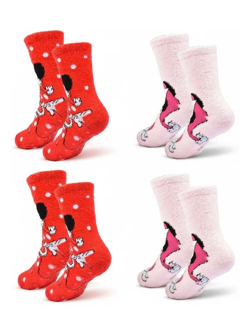 Pack de Calcetines Antideslizantes Niño Disney MINNIE (Pack de 4) - Kiabi