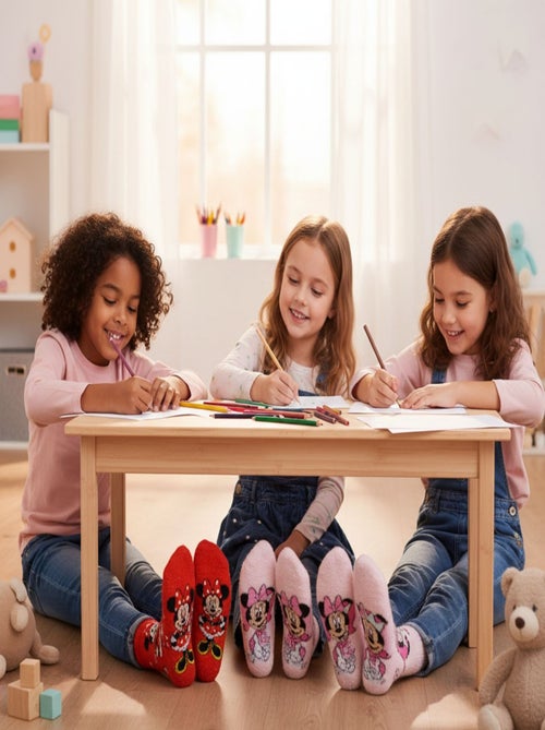 Pack de Calcetines Antideslizantes Niño Disney MINNIE (Pack de 4) - Kiabi