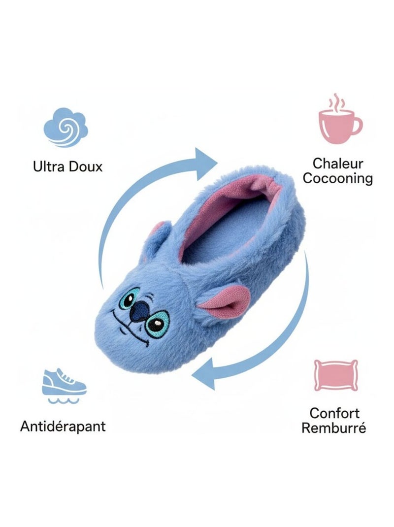 Pack de Calcetines Antideslizantes Niño LILO & STITCH (Pack de 2) Azul Malva - Kiabi