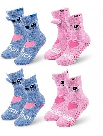 Pack de Calcetines Antideslizantes Niño LILO & STITCH (Pack de 4)