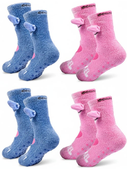 Pack de Calcetines Antideslizantes Niño LILO & STITCH (Pack de 4) - Kiabi