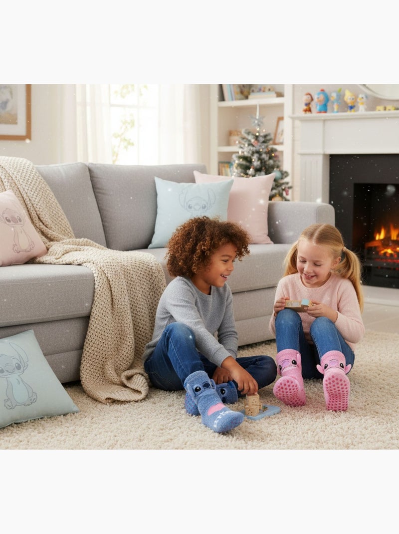 Pack de Calcetines Antideslizantes Niño LILO & STITCH (Pack de 4) Azul Rosa - Kiabi