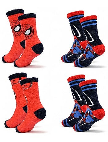 Pack de Calcetines Antideslizantes Niño MARVEL SPIDER-MAN (Pack de 4)