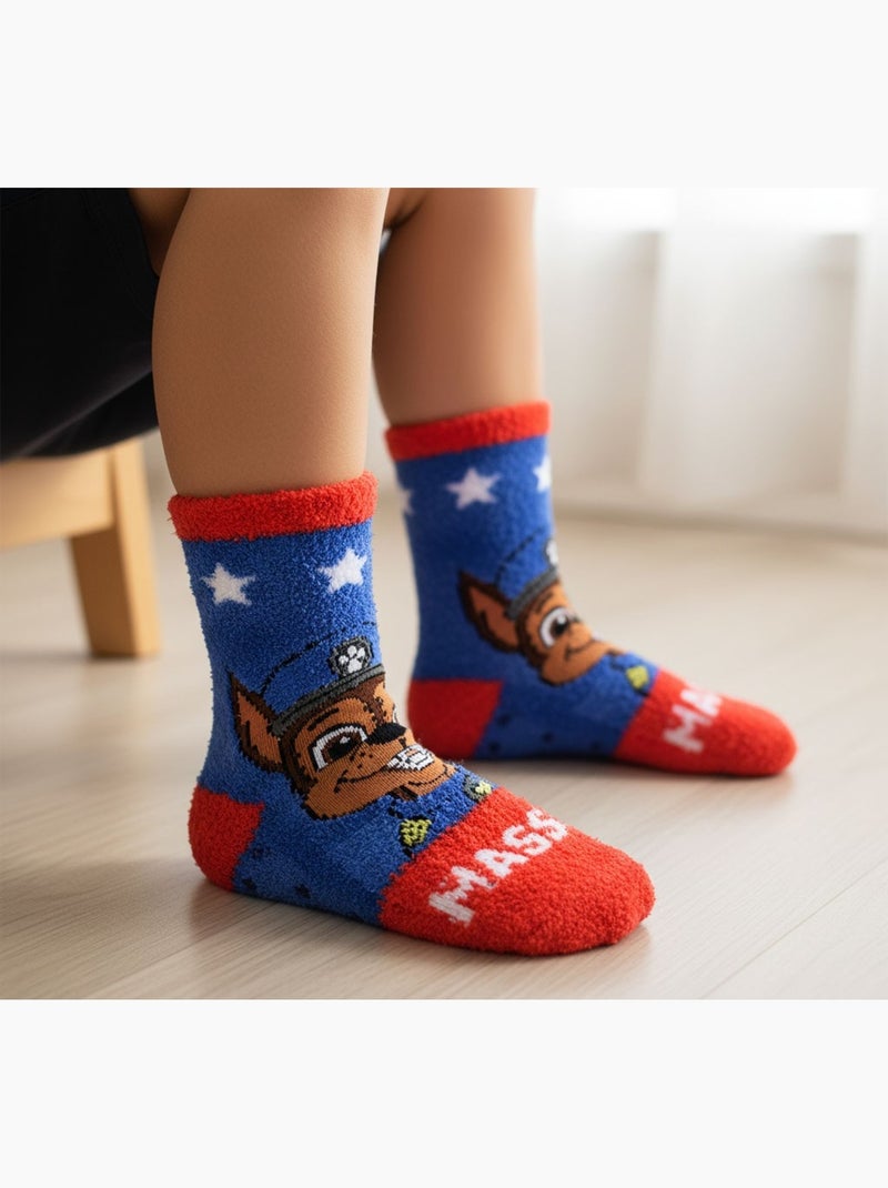 Pack de Calcetines Antideslizantes Niño PAT PATROUILLE (Pack de 4) Azul Rojo - Kiabi