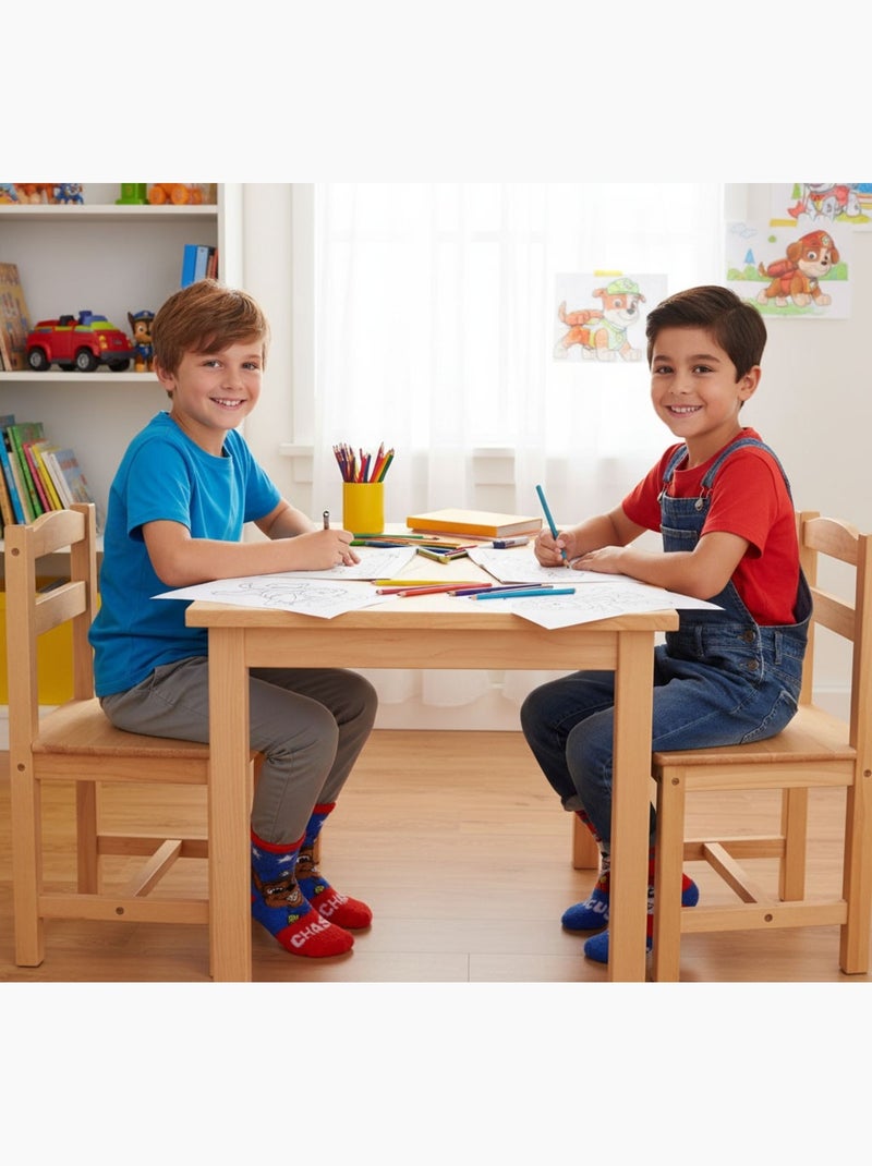Pack de Calcetines Antideslizantes Niño PAT PATROUILLE (Pack de 4) Azul Rojo - Kiabi