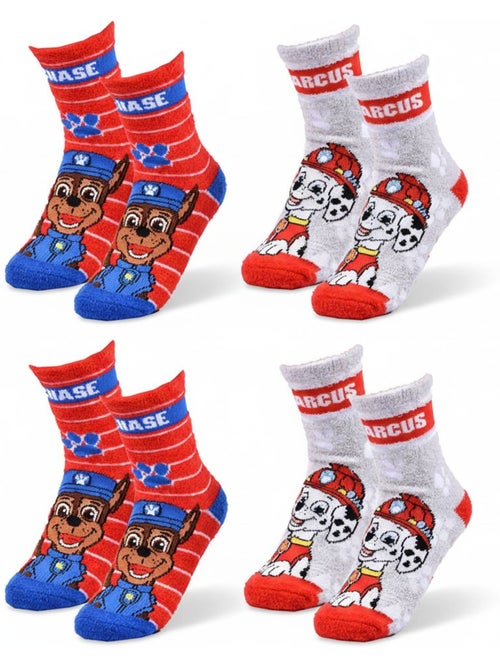 Pack de Calcetines Antideslizantes Niño PAT PATROUILLE (Pack de 4) - Kiabi