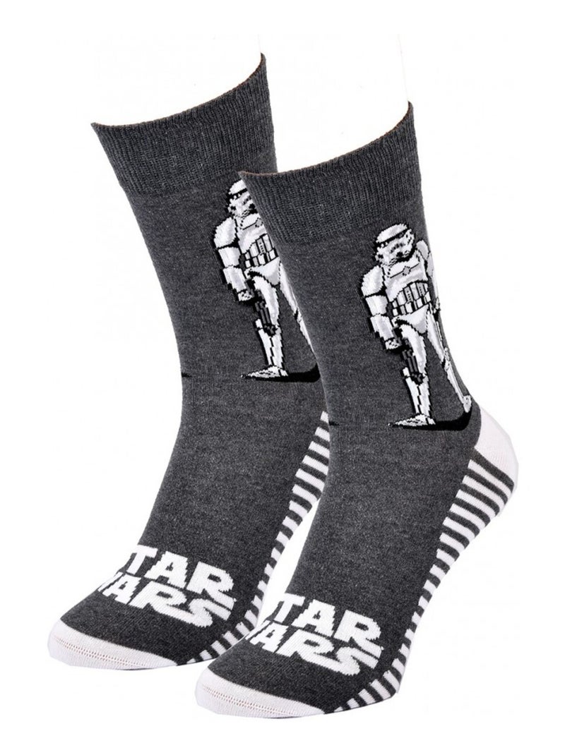 Pack de calcetines hombre DISNEY STAR WARS Gris antracita - Kiabi