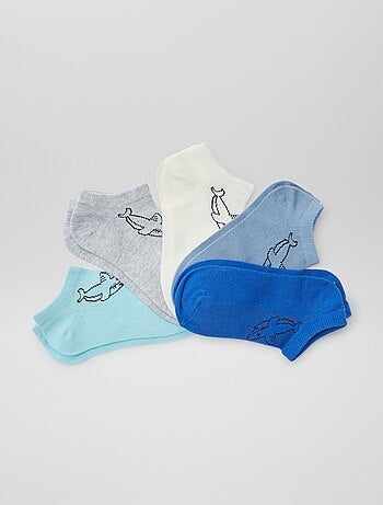 Pack de calcetines invisibles estampados