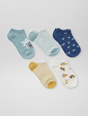 Pack de calcetines invisibles estampados