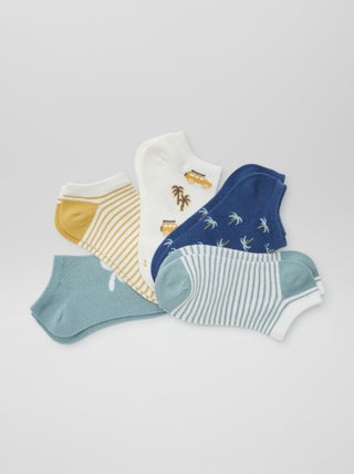 Pack de calcetines invisibles estampados