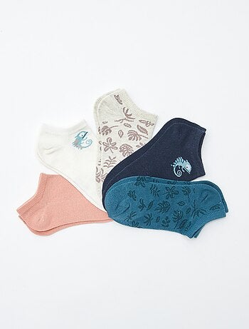 Pack de calcetines invisibles estampados