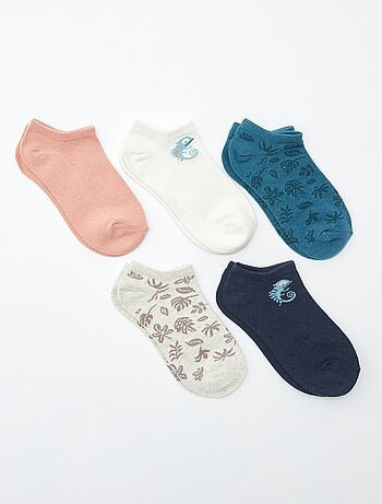 Pack de calcetines invisibles estampados