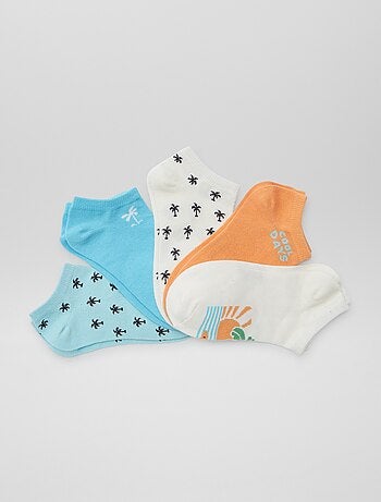 Pack de calcetines invisibles estampados