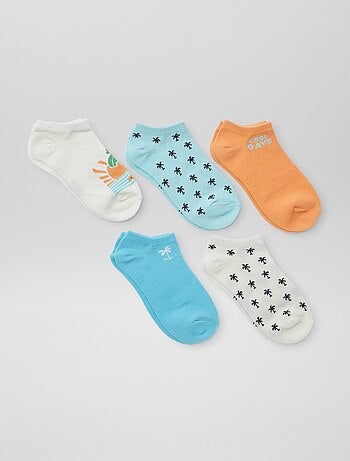 Pack de calcetines invisibles estampados