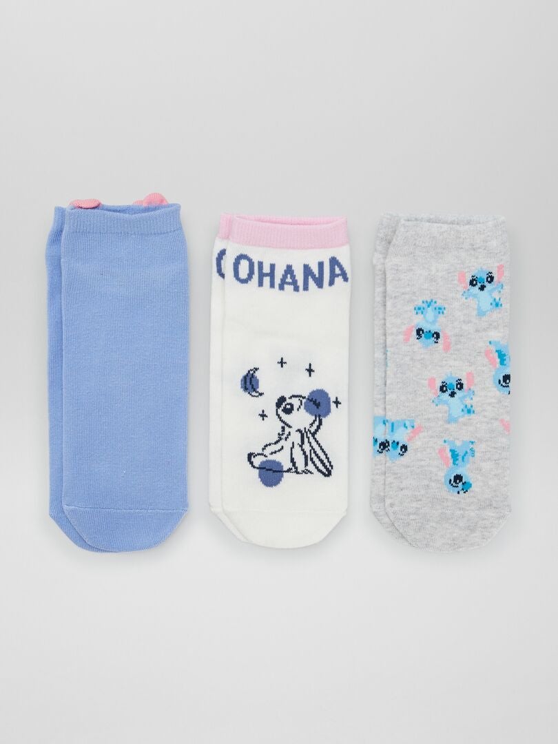 Pack de calcetines tobilleros 'Disney' - 3 pares AZUL - Kiabi