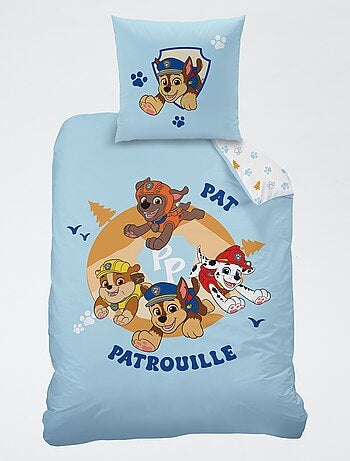Pack de cama individual de 2 piezas "Patrulla Canina": funda nórdica + 1 funda de almohada
