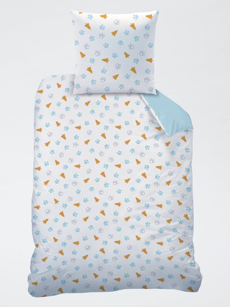Pack de cama individual de 2 piezas "Patrulla Canina": funda nórdica + 1 funda de almohada Azul - Kiabi