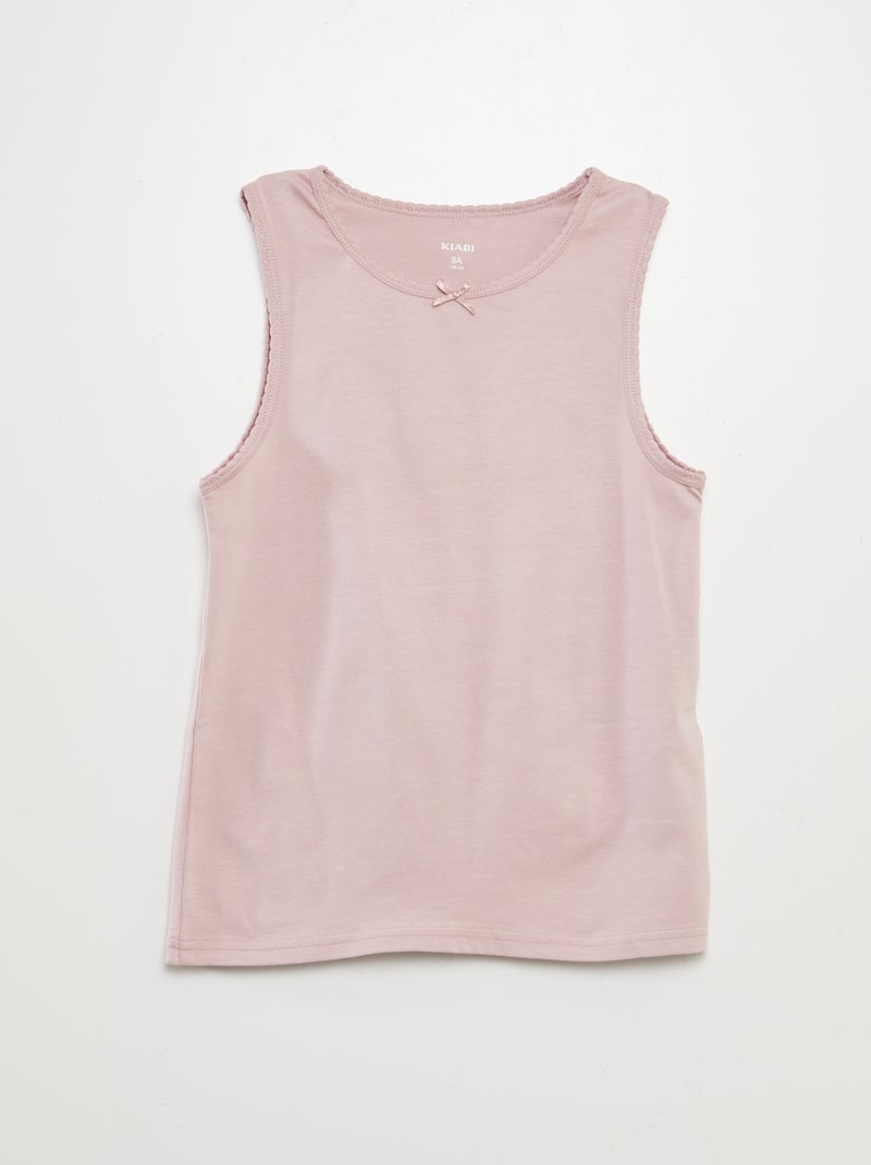 Pack de camiseta de tirantes anchos AZUL - Kiabi