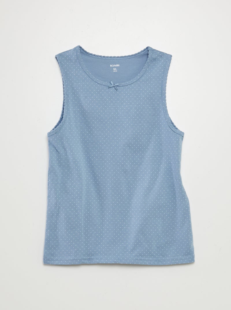 Pack de camiseta de tirantes anchos AZUL - Kiabi