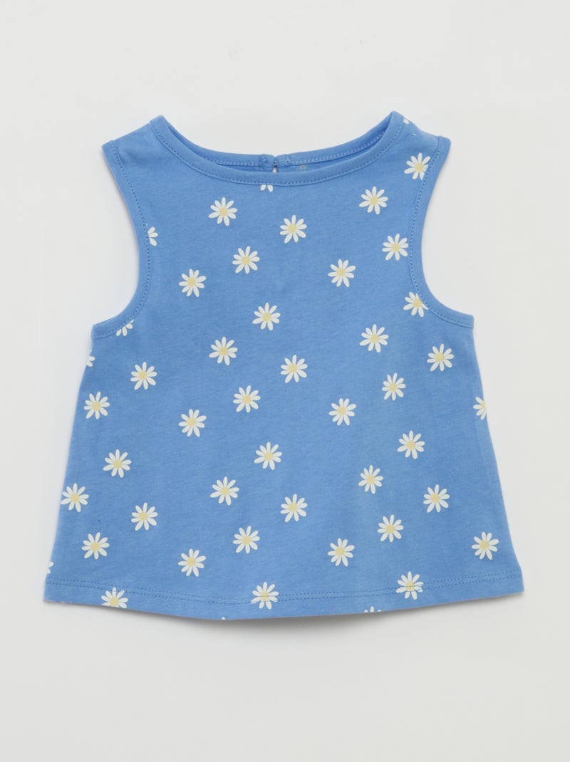Pack de camiseta de tirantes anchos AZUL - Kiabi
