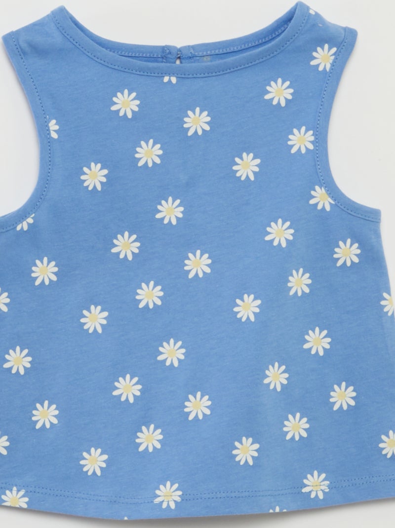 Pack de camiseta de tirantes anchos AZUL - Kiabi