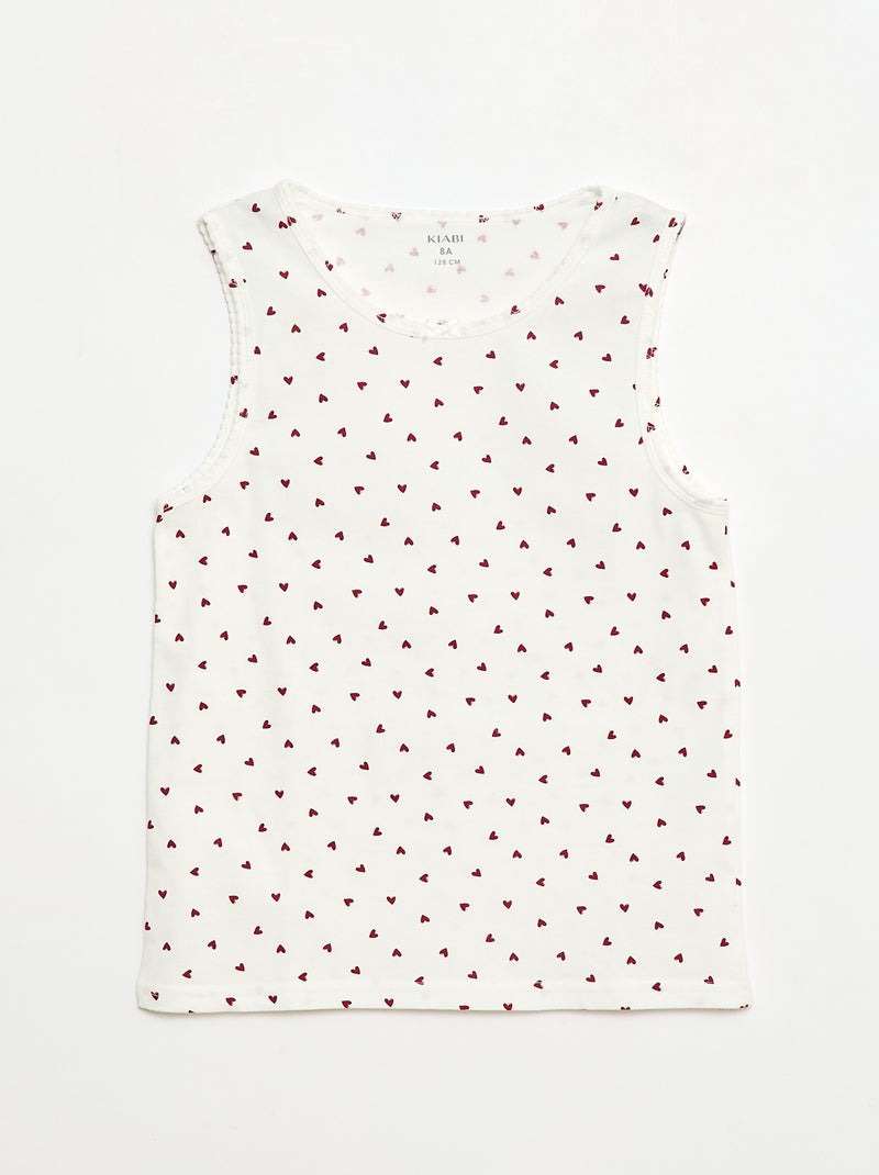 Pack de camiseta de tirantes anchos Blanco - Kiabi